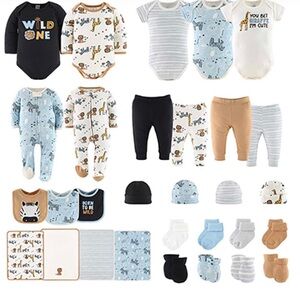 Baby Layette Gift Set for Boys or Girls - 30 Piece New Born Unisex Gift Set, ...